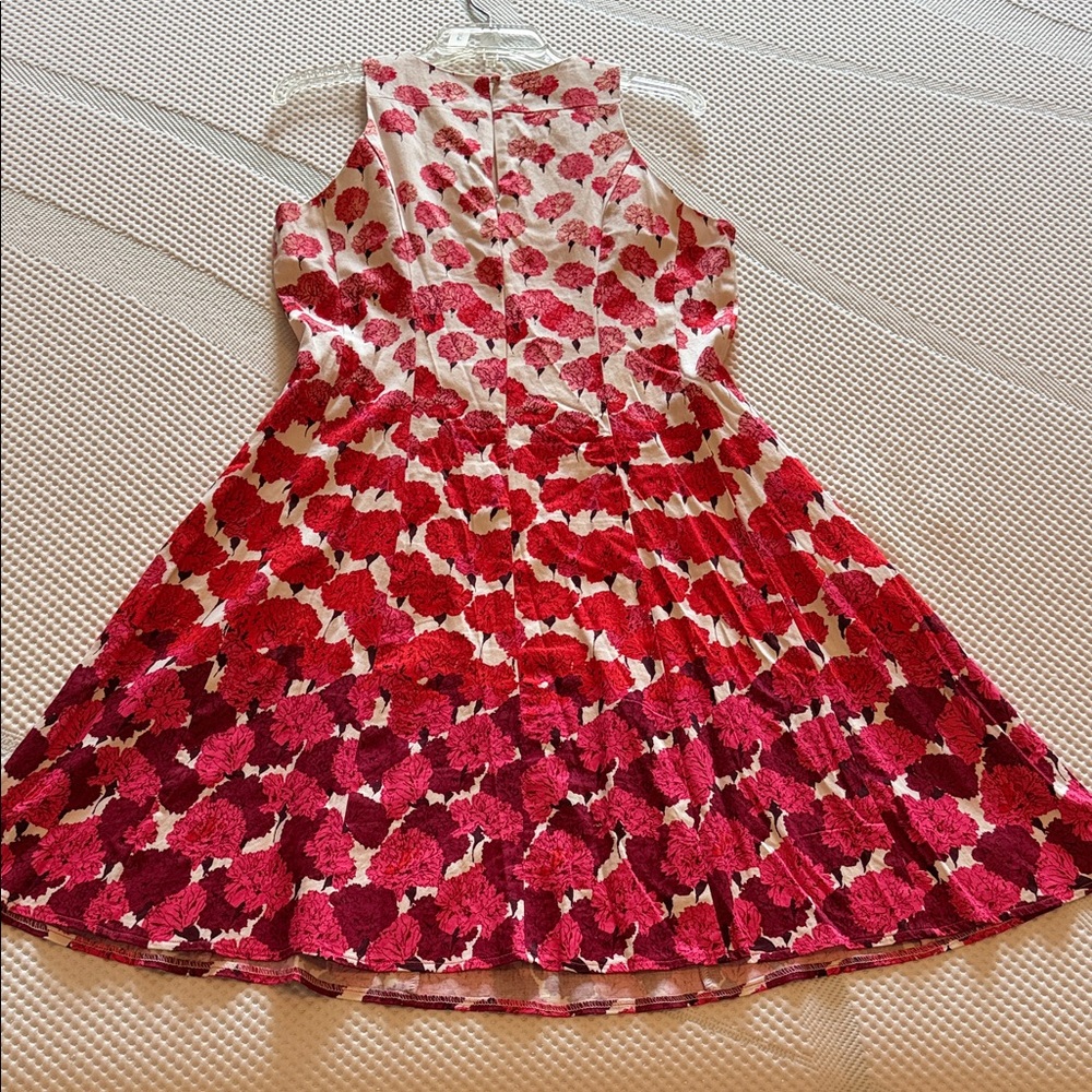 New York & Company Floral Pink and Red Dress 10 - Picture 2 of 6